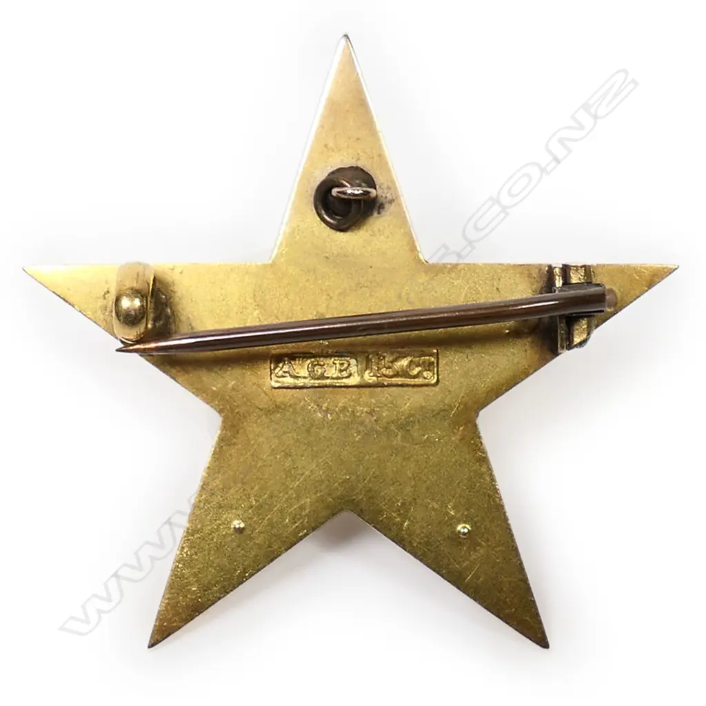 A G Bartlett (Auckland) gold and pearl brooch, Image 1++